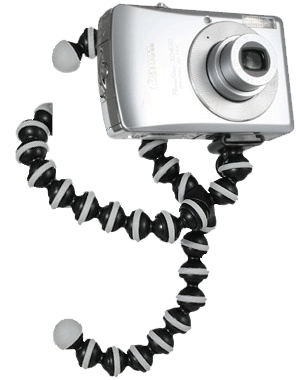 Joby Gorillapod hangs from anywhere